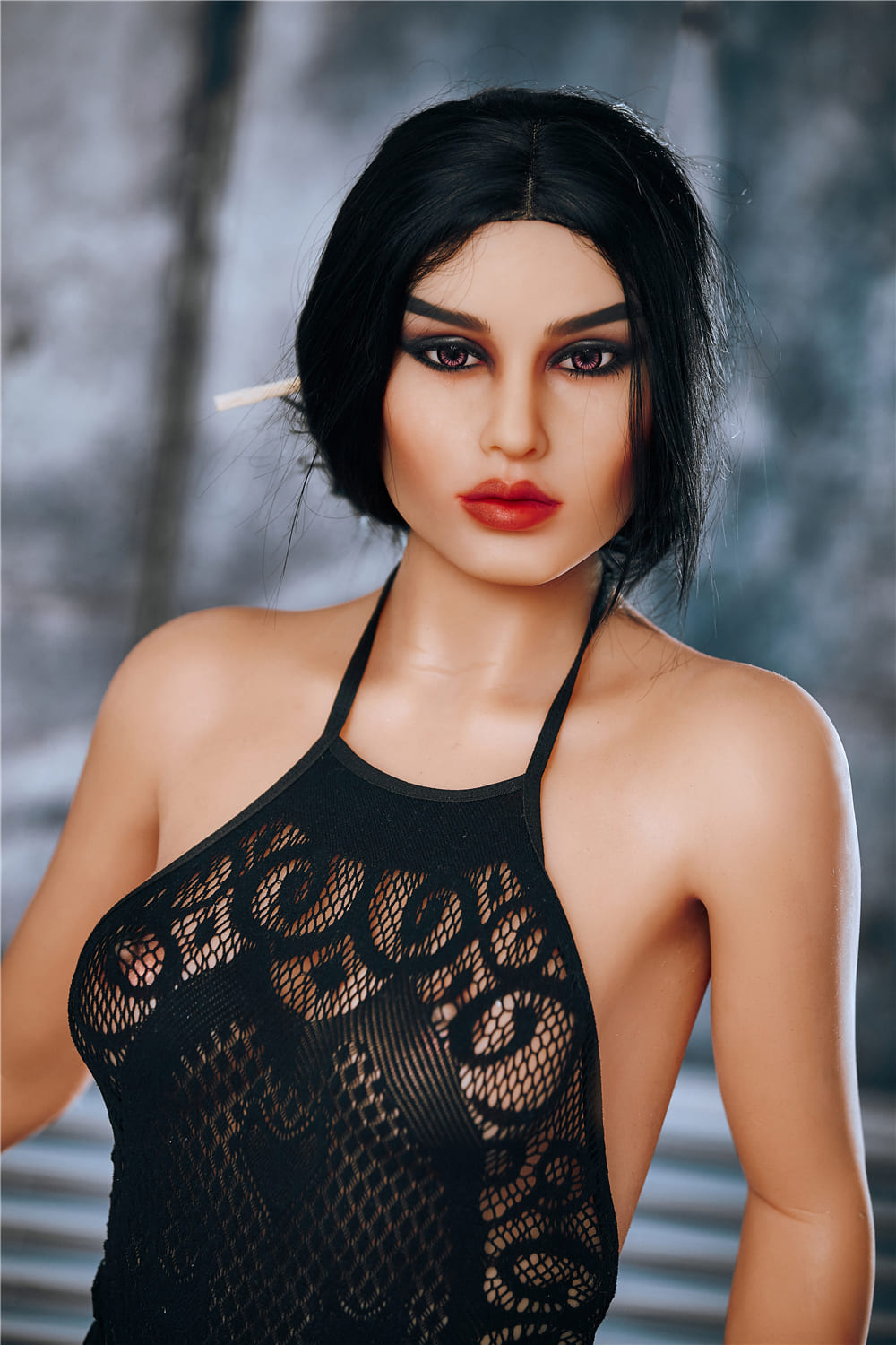 секс-кукла Gill - фото 15 - SexDolls.com.ua Секс кукла Gill с заколотыми волосами