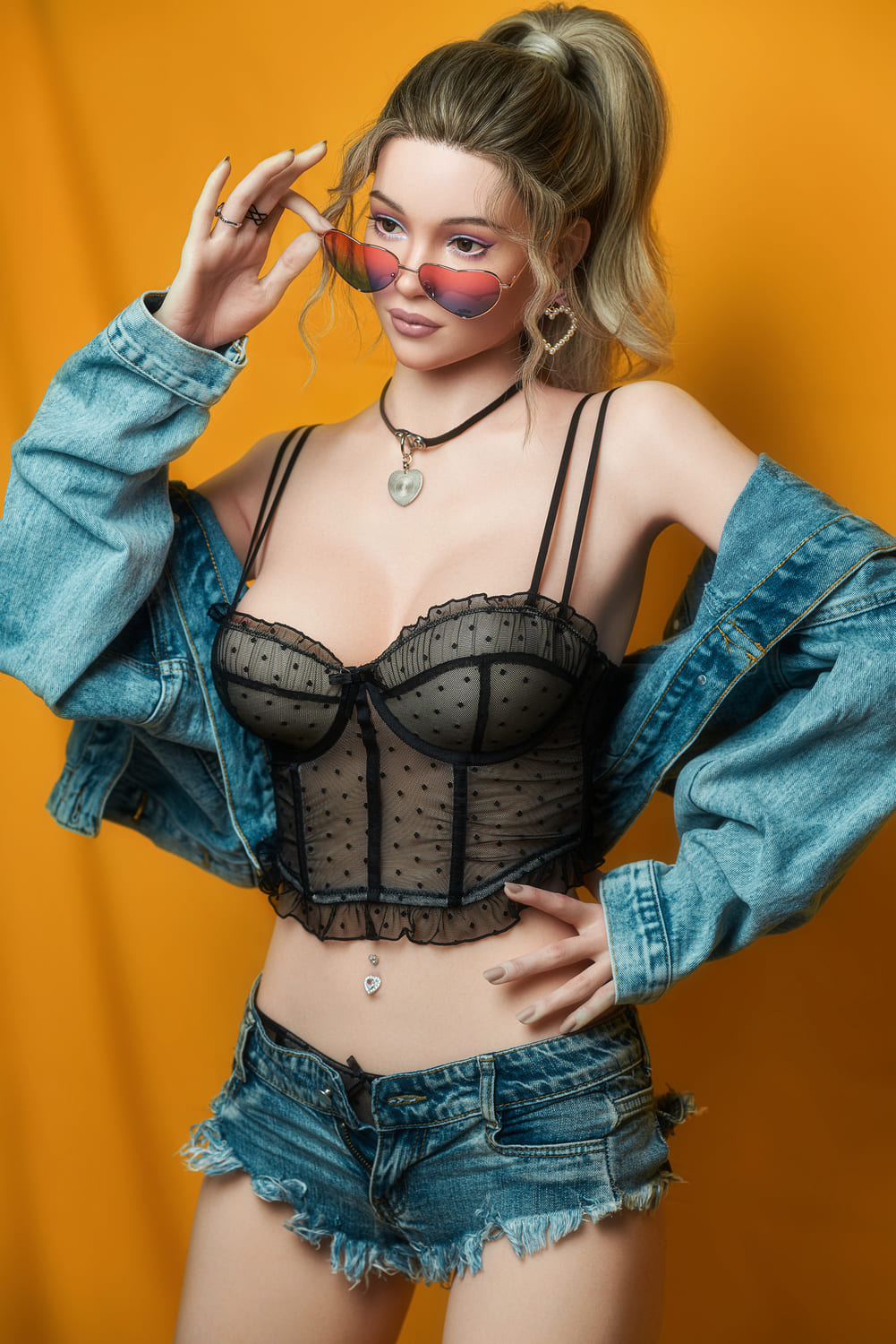 Секс-кукла Layla - фото 5 - SexDolls.com.ua Секс кукла Layla в розовых очках