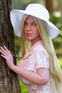 Реалистичная секс кукла Kimberly в розовой одежде