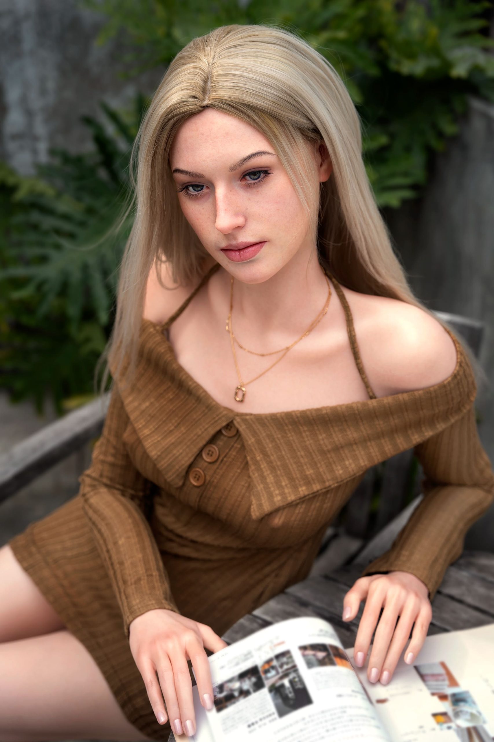 Секс-кукла Evelina фото 14 - SexDolls.com.ua Секс кукла Evelina с голыми плечами