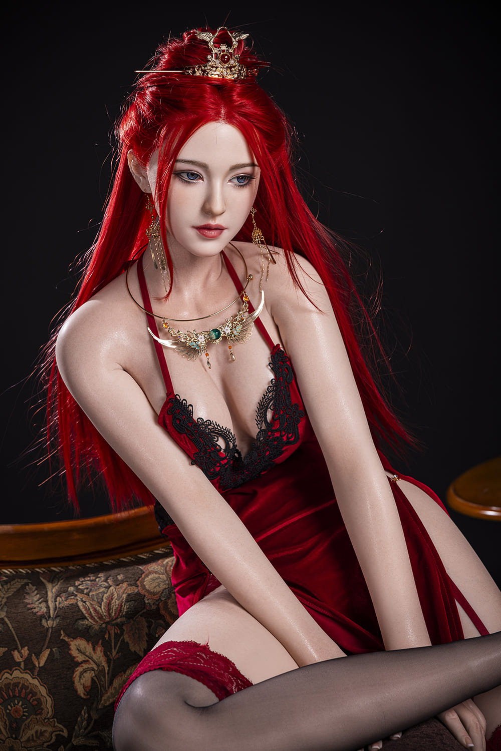 Секс-кукла Dache фото 11 - SexDolls.com.ua Секс кукла Dache с красными волосами