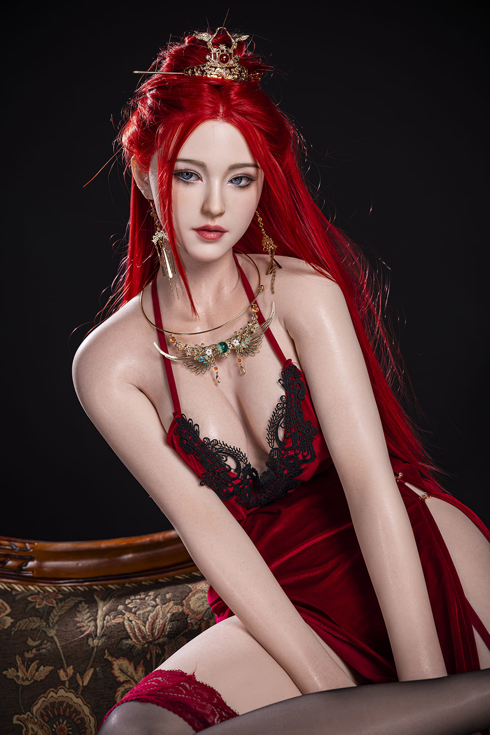Секс-кукла Dache фото 13 - SexDolls.com.ua Секс кукла Dache с красными волосами