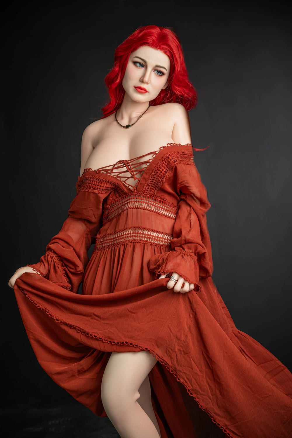 Секс-кукла Xylina фото 6 - SexDolls.com.ua Секс кукла Xylina с красными волосами
