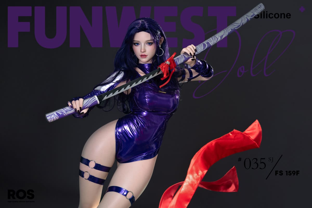 Секс-кукла Psylocke - фото 1 - SexDolls.com.ua Секс кукла Psylocke в фиолетовом боди