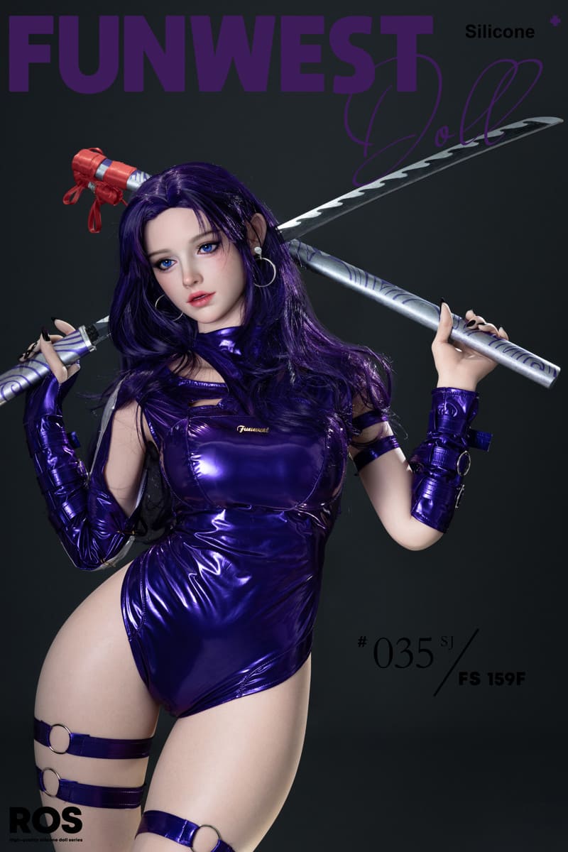 Секс-кукла Psylocke - фото 3 - SexDolls.com.ua Секс кукла Psylocke держит меч за спиной